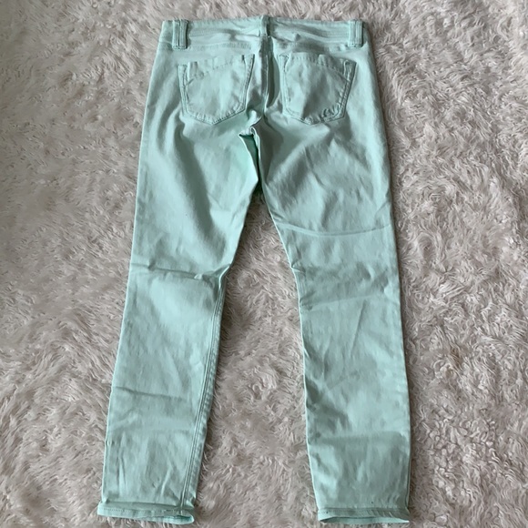 Express mint green cropped leggings jeggings 2 - Picture 6 of 11